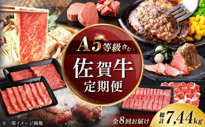 
                  【8回定期便】佐賀牛プレミアム定期便（寄附金額 50万円コース）/ナチュラルフーズ [UBH127]
                