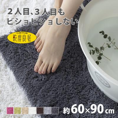 ふるさと納税 海南市 乾度良好 Dナチュレ バスマット 約60×90cm ダークグレー 吸水速乾 裏面すべり止め加工