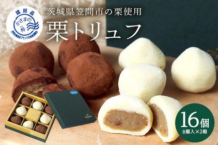 栗とチョコの贅沢な味わい「栗街道　栗トリュフ」(2箱セット) AB-004