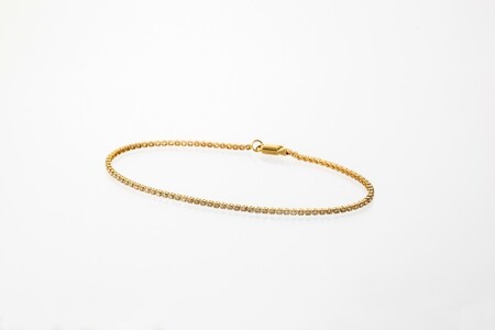 Deliciae テニスブレスレット K18YG 天然ダイヤモンド ライトブラウン【トータル1.10ct】18cm DTB-8-YG-0115-S18