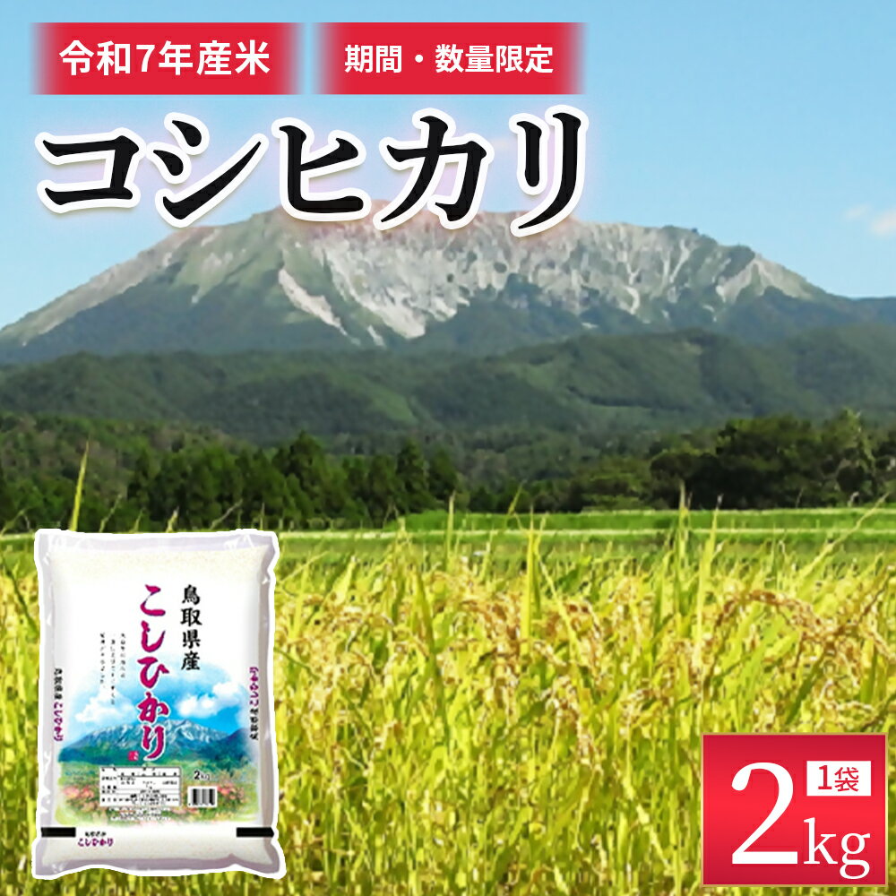 【ふるさと納税】【数量限定】【令和7年産米】鳥取県産 コシヒカリ （2kg） パールライス 令和7年産米 精米 お米 米 こめ コメ 白米 ブランド 米2キロ こしひかり コシヒカリ