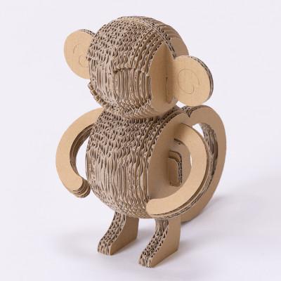ふるさと納税 刈谷市 段ボール工作キット　干支シリーズ　サル