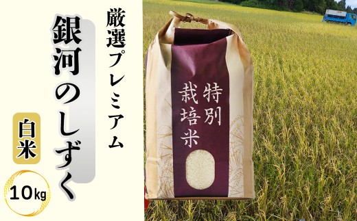 ＜ 令和8年産 予約受付 ＞  銀河のしずく 厳選プレミアム（減農薬・減化学肥料）10kg 【1894】