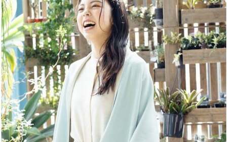 リバーシブル和紙ストール CLEMATIS たたきポケット ミント