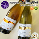 【ふるさと納税】 オレンジワイン 蒼龍葡萄酒 Curious 甲州 オレンジ＆シュールリー 2本 セット シュール・リー製法 甲州ワイン 日本ワイン 白 オレンジ 辛口 ステンレスタンク 飲み比べ 母の日 父の日 記念日 プレゼント 贈答 山梨 甲州市 （MG） 【B2-679】