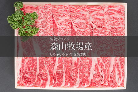 森山牧場 スライス肉（500g) B135-002