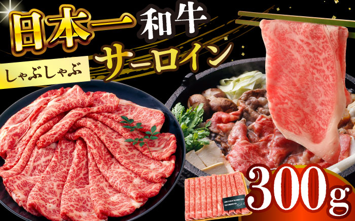 
【厳選部位】【A4～A5】長崎和牛サーロインしゃぶしゃぶすき焼き用　300g【株式会社 MEAT PLUS】 [DBS016]
