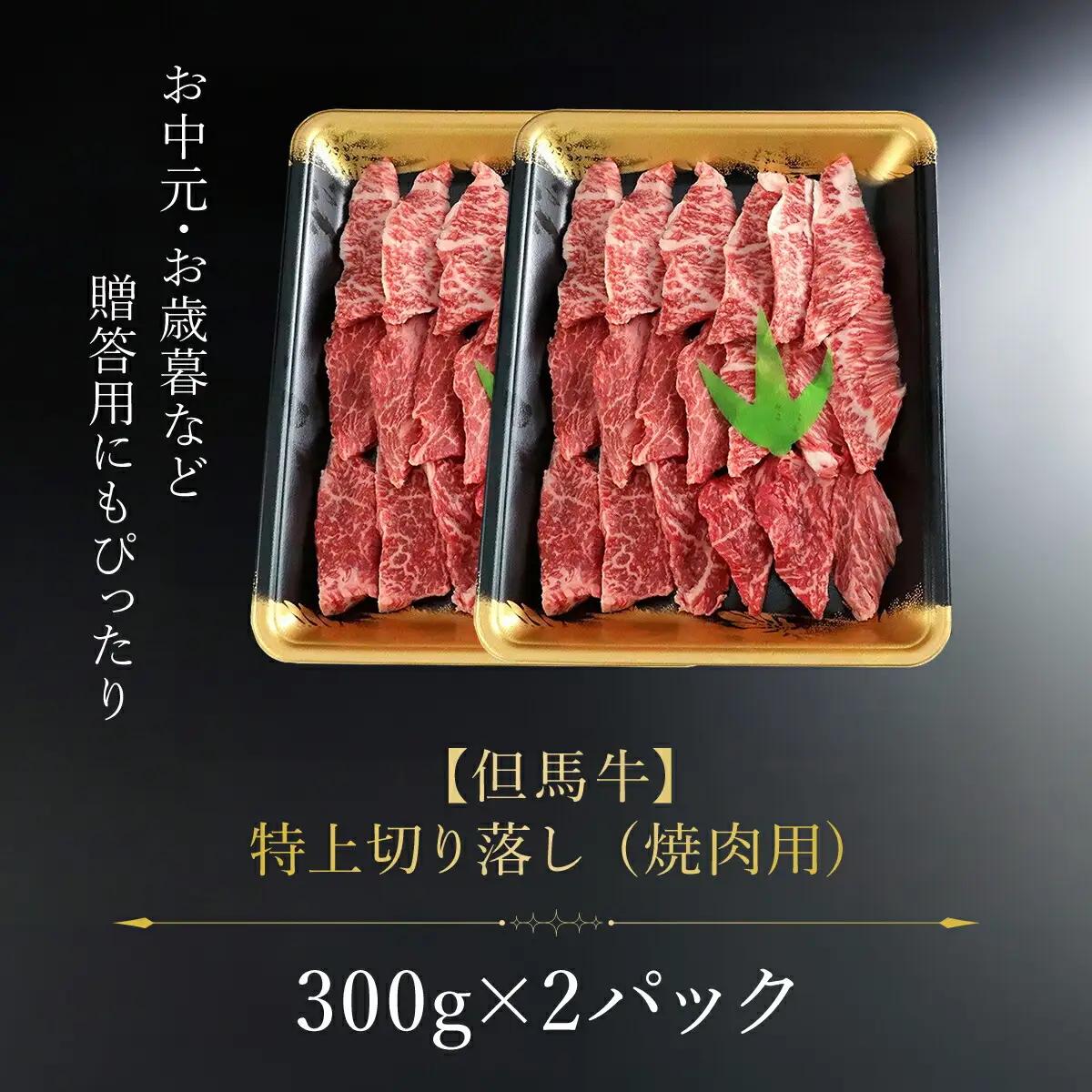 【但馬牛】特上切り落し300g×２パック(焼肉用) AS1CA15