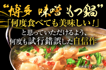 【訳あり】 博多味噌もつ鍋 10人前（2人前×5セット） MEAT PLUS CP048