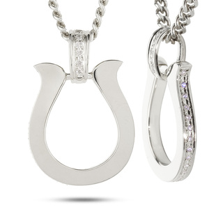ペンダントトップ メンズ プラチナ 馬蹄 ダイヤモンド ネックレス 大ぶり 喜平 チャーム ホースシュー pt900 メンズジュエリー プレゼント 普段 使い おしゃれ 大人 人気 250611400