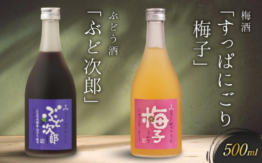 
            飛騨の地酒で造ったにごり梅酒「すっぱにごり梅子」と山ぶどう酒「ぶど次郎」 ｜ 日本酒 梅 山ぶどう 人気 おすすめ　有限会社舩坂酒造店　FB005VP
          