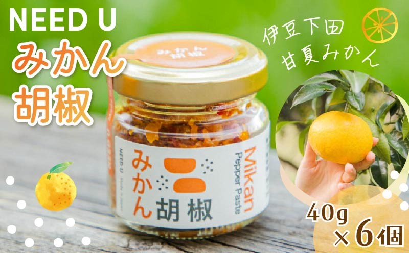 
                  調味料 みかん胡椒 6個(240g) 胡椒 料理 洋食 パスタ 和食 みかん 甘夏みかん 小分け フードロス NEED U 静岡県 下田市
                