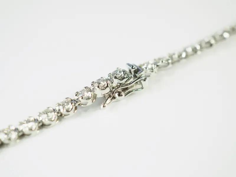 Deliciae テニスネックレス ストレート ワイドシャトン PT900 ダイヤモンド【5.0ct】DTN-12-PT-0501