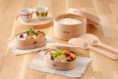 95P6001 【大館曲げわっぱ】料理へらセット【配送日指定不可】