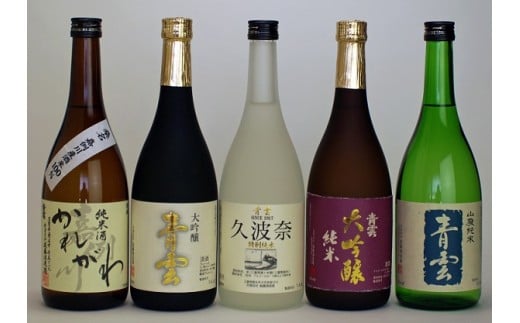 
c_23　後藤酒造場　青雲　飲みくらべ５本セット
