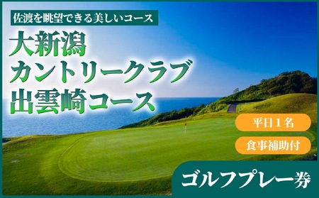 【ゴルフ場利用券】ゴルフ 平日1名食事付きプレー券 | ゴルフ 新潟県 出雲崎町
