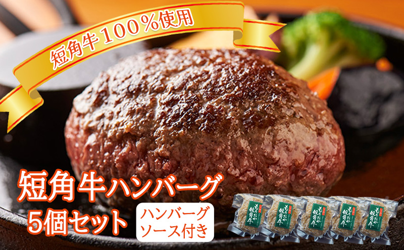 
            肉専門レストラン「パイオニアファーム」　短角牛100%使用!　短角牛焼き上げハンバーグ5個セット　オリジナルソース付き
          