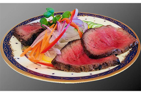 【日時指定必須】五島牛特上サーロインブロック 約400g〜500g・あぶり焼×2 五島市 / 鬼岳牧場 [PEK004] 牛肉 サーロインステーキ ローストビーフ 牛肉 サーロインステーキ ローストビ