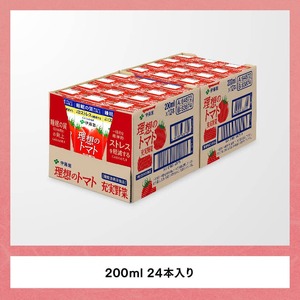 【6ヶ月定期便】伊藤園 機能性表示食品　理想のトマト（紙）200ml×24本 野菜ジュース とまとジュース 長期保存 備蓄