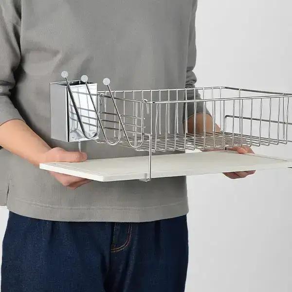 吸水 水切りラック 置きタイプ 吸水トレイ 燕三条製 キッチン用品 bwsSELECTION [ビーワーススタイル]