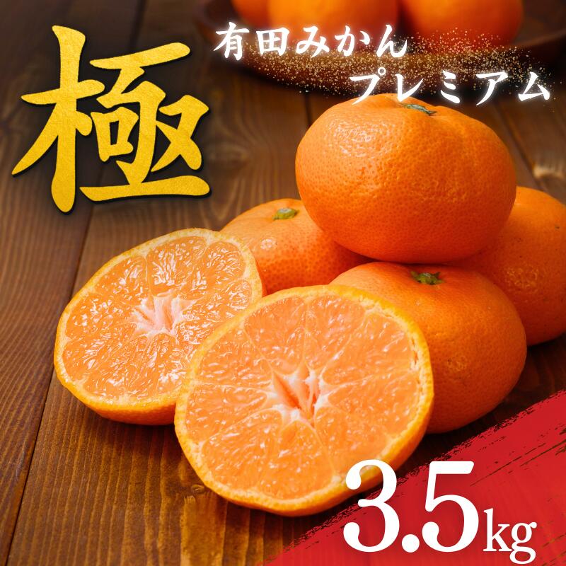 【ふるさと納税】 極 有田みかんプレミアム 約3.5kg【光センサー 高糖度選別品】2S〜Lサイズ 有機質肥料100% ※2025年11月下旬頃〜2026年1月上旬頃に順次発送予定※北海道・沖縄・離島への配送不可
