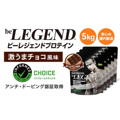ふるさと納税 茨木市 ビーレジェンド WPCプロテイン 激うまチョコ風味 1kg×5袋セット