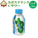 【ふるさと納税】カボスドリンク Cサワー 280ml 24本 大分県 竹田市 カボス かぼす ジュース ドリンク 果汁飲料 国産果汁 無炭酸 九州産 国産 送料無料