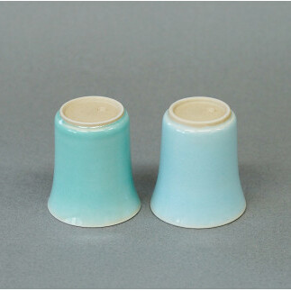 有田焼 翡翠・天青こどもコップ 2色セット 青磁 食器 ぐい呑 湯呑 うつわ 作家 梶原大敬 茂正工房 A18-67_イメージ5