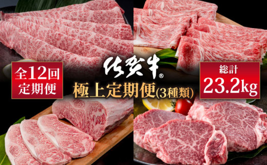 
【肉のプロが厳選！】【全12回】佐賀牛 極上 定期便【株式会社いろは精肉店】 [IAG079]
