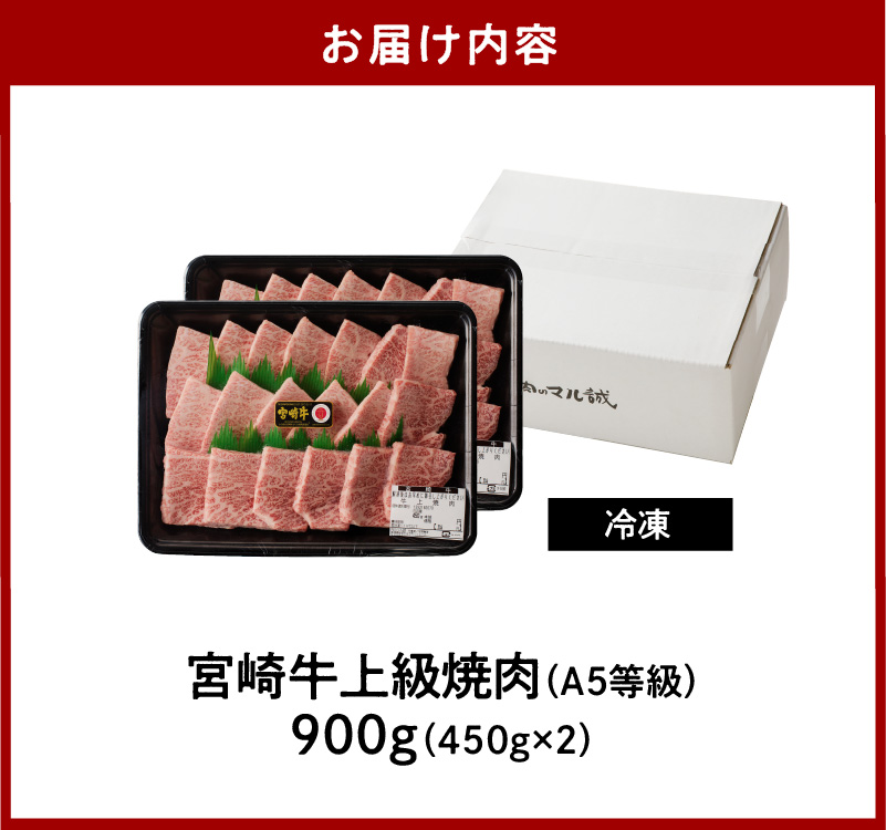 宮崎牛上級焼肉900g(450g×2ﾊﾟｯｸ) N061-YD0201_イメージ5