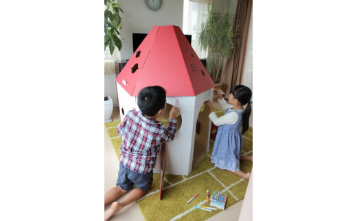 子供用ダンボール家具　キッズプレイハウス◇