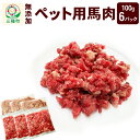 【ふるさと納税】ペット用馬肉100g×6パック