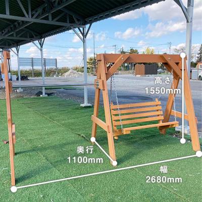 ふるさと納税 東神楽町 鉄棒付き木製ブランコ(1基) |  | 02