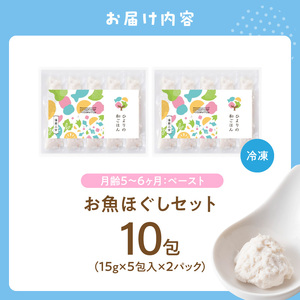 延岡市北浦町「極上真鯛」を使用　お魚ほぐしセット（月齢5～６ヶ月） N0213-YA976