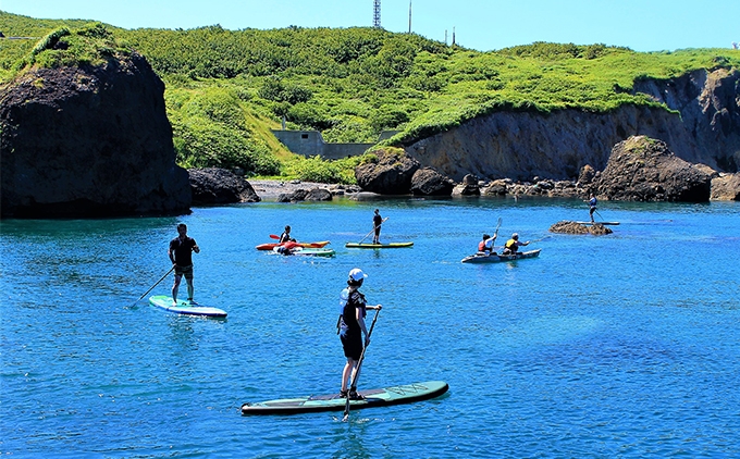 
                  SUP・カヤック絶景ツーリングコース 1名様分 (150分：温泉チケット付)  [電子チケット] 体験チケット | シーカヤック サップ アクティビティ チケット マリンスポーツ ウォーター スポーツ アウトドア 体験 初心者 初体験 | 北海道 奥尻町 送料無料
                