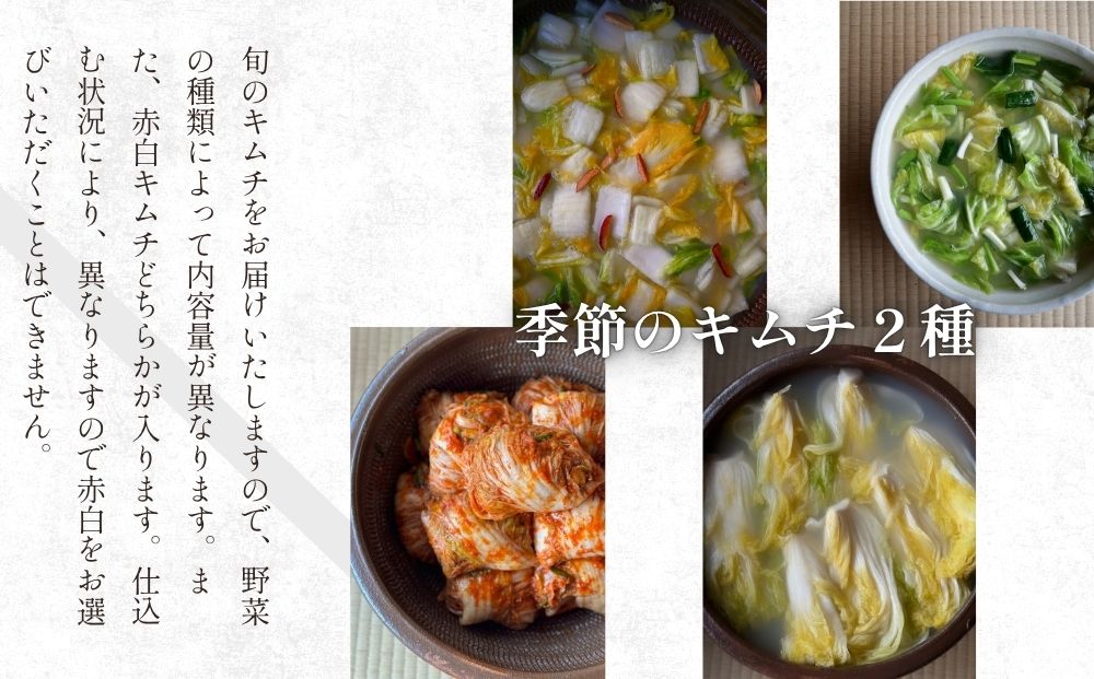 ヤンニョム500g ＆季節野菜のキムチ2種（各500g）／ ふるさと納税 キムチ ヤンニョムソース 赤キムチ 白キムチ 料理 グルメ INA Lab INA KIMCHI 取り寄せ 室生 奈良県 宇陀市