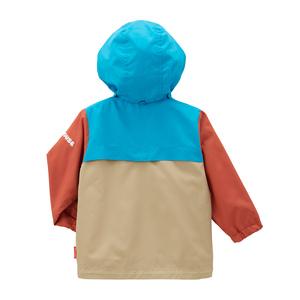 P109(110cm)ミキハウス ウインドブレーカー(ダークブラウン)110cm【mikihouse ウインドブレーカー アウター ジャケット 子供服 こども キッズ 男の子 女の子 UVカット ピン