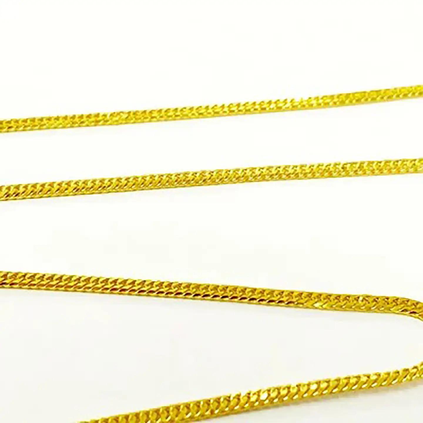 純金六面カットW喜平ネックレス13g 60cm【造幣局検定打刻入り】純金
