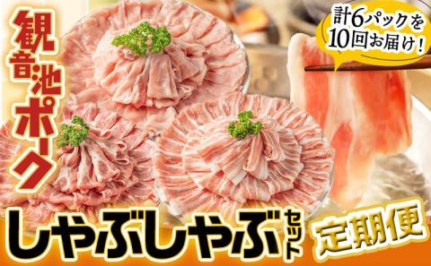 「観音池ポーク」しゃぶしゃぶ2.4kg定期便(10ヶ月)_T120（10）-7201