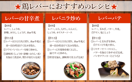 B2-2142／鹿児島県産 鶏レバー ＆ せせり セット 計4kg（各1kg×2袋 計4袋）