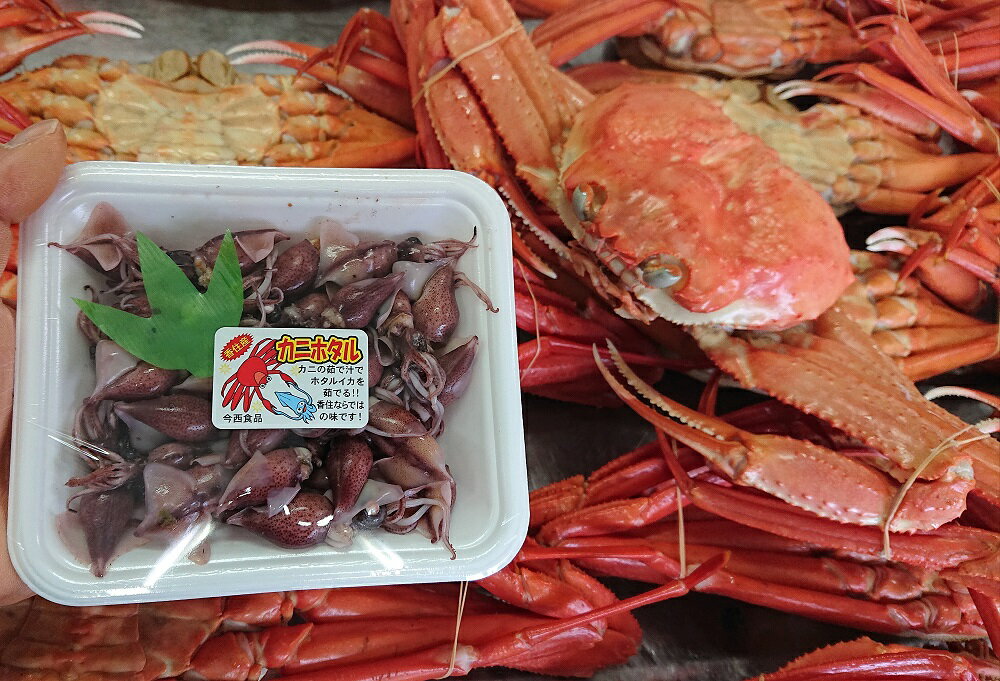 【ふるさと納税】【先行予約】カニホタル【170g×3パック】令和8年3月以降順次発送 カニ酢付 ほたるいかをカニの茹で汁でボイルしたカニホタル！ 香住ガニ ベニズワイガニ かに イカ 魚貝類 お取り寄せ グルメ ホタルイカ 日本海 ボイル 兵庫県 香美町 蟹 冷蔵 送料無料