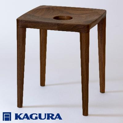 ふるさと納税 常陸大宮市 【家具蔵】スツールエミネント ウォールナット材 |  | 01