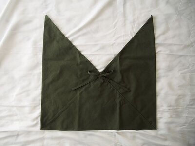 あづま袋 （エコバッグ） カラー カーキ Lサイズ 1セット ／ マイバッグ エコバッグ サブバック 洗濯可能 Maco 風呂敷 風呂敷バック 綿ポリ 奈良県 田原本町
