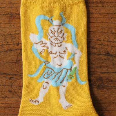 ふるさと納税 大和高田市 仏下-ぶつした-金剛力士あうんソックスLサイズ・マスタード |  | 02