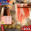 【ふるさと納税】 豚肉 石垣島産 やえやまファームのアグー豚 南ぬ豚 計400g ロース 200g バラ 200g ｜ ふるさと納税 豚肉 国産 ブランド豚 冷凍 沖縄県 石垣市 人気 送料無料 E-33