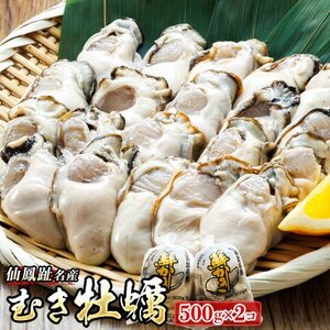 【先行受付】北海道 仙鳳趾 むき牡蠣 500g×2個＜2024年5月から7月期間限定出荷＞ K5-6【配送不可地域：離島・沖縄県・信越、北陸・東海・近畿・中国・四国・九州】【1424735】