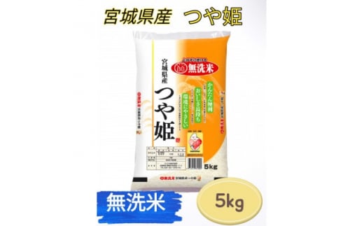 令和6年産　宮城県産＜つや姫＞無洗米5kg【1409674】