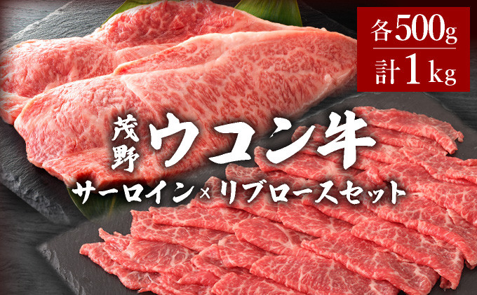 
                  【茂野ウコン牛】リブロース×サーロインセット（計1㎏）(国産 北海道 牛肉 肉 国産牛 赤身 ステーキ 焼肉 高級 すき焼き 母の日)
                