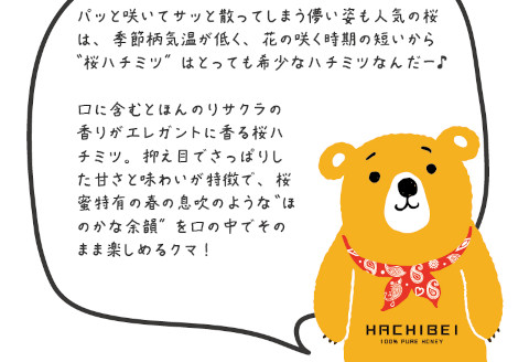 HACHIBEI 阿賀野市産天然はちみつ 2本セット 1L01009
