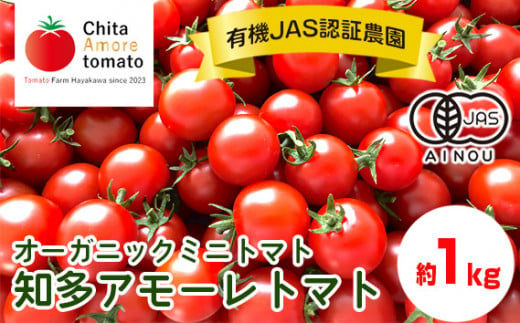 
No.191 有機栽培ミニトマト　知多アモーレトマト　約1kg ／ とまと 野菜 高糖度 愛知県 特産品
